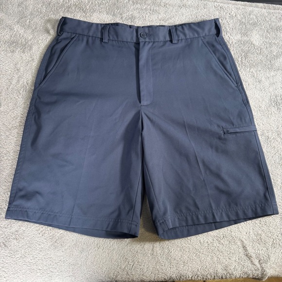 Pebble Beach Other - Pebble Beach Performance Golf Shorts Mens 34 Navy Blue Flat Front Utility Pocket